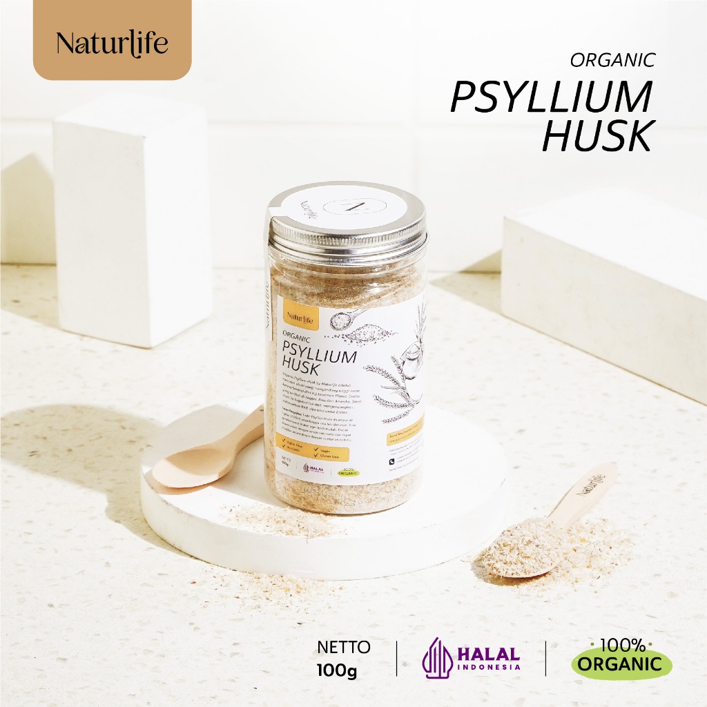 PSYLLIUM HUSK MINUMAN SERBUK SERAT ALAMI 100g UNTUK SEMBELIT | DETOKS | HALUS PEMBERSIH USUS FIBER D