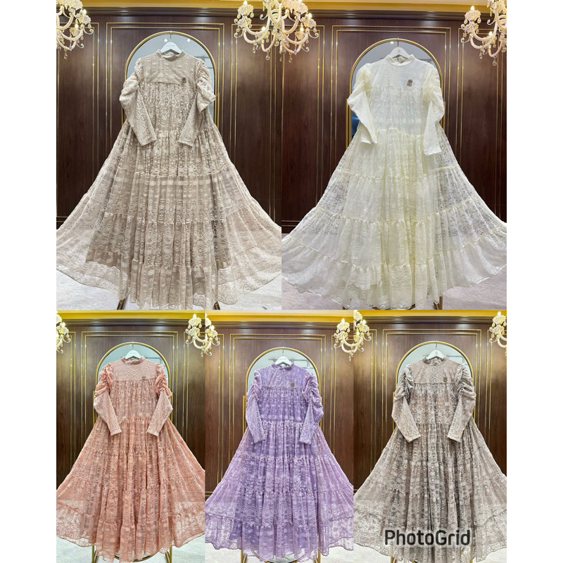 Shellasaukia Dress brokat terbaru