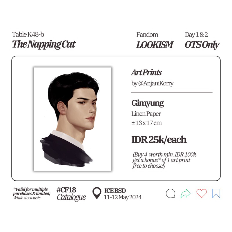 LOOKISM Fanart Artprint by @AnjaniKorry - Gimyung