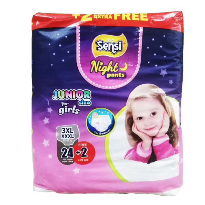 SENSI PANTS GIRL JUNIOR 3XL XXXL20 NIGHT PANTS