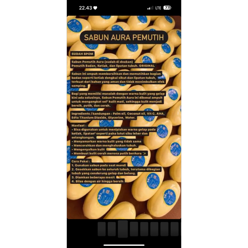 Sabun Aura pembuka Aura