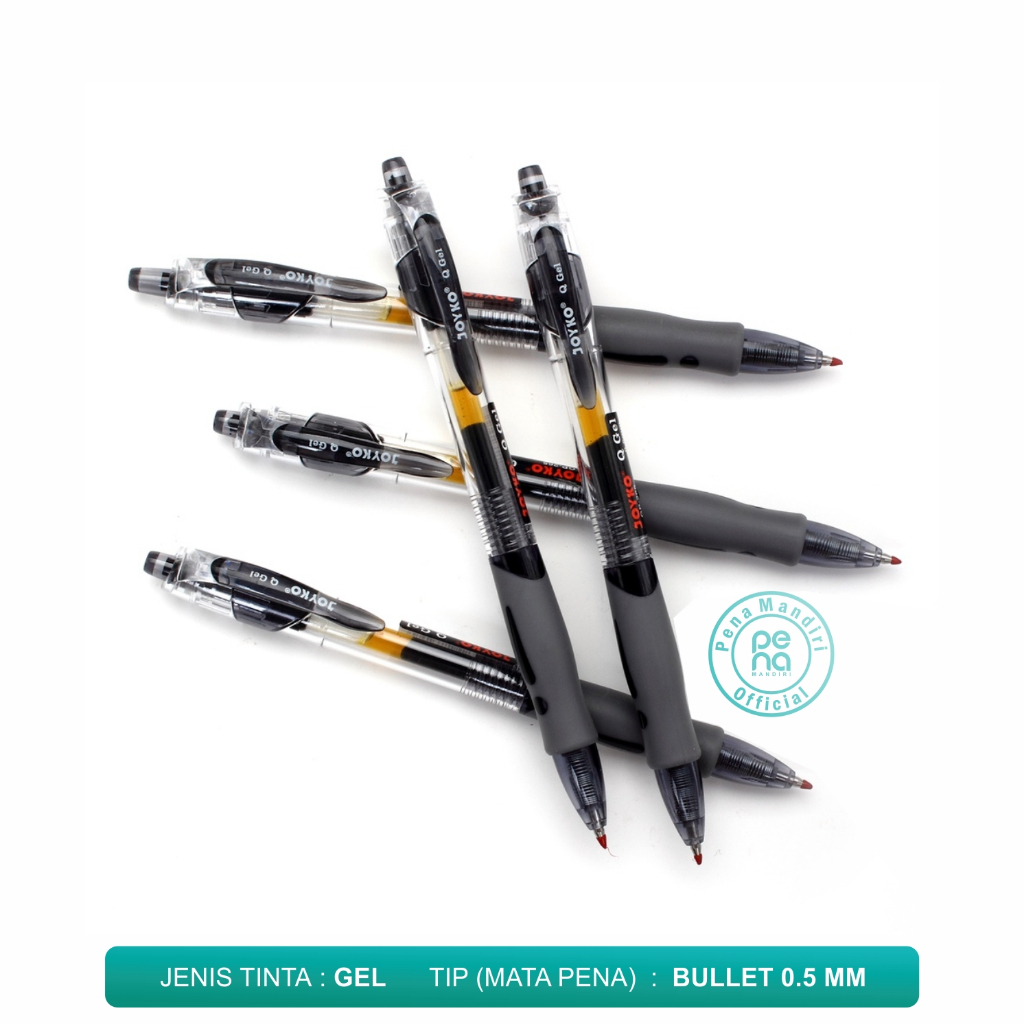 

Pulpen Joyko Q-Gel & R-Gel GP-265 & GP320 Tinta Hitam & Biru - PERPCS/Balpoint Gel/pen Gel