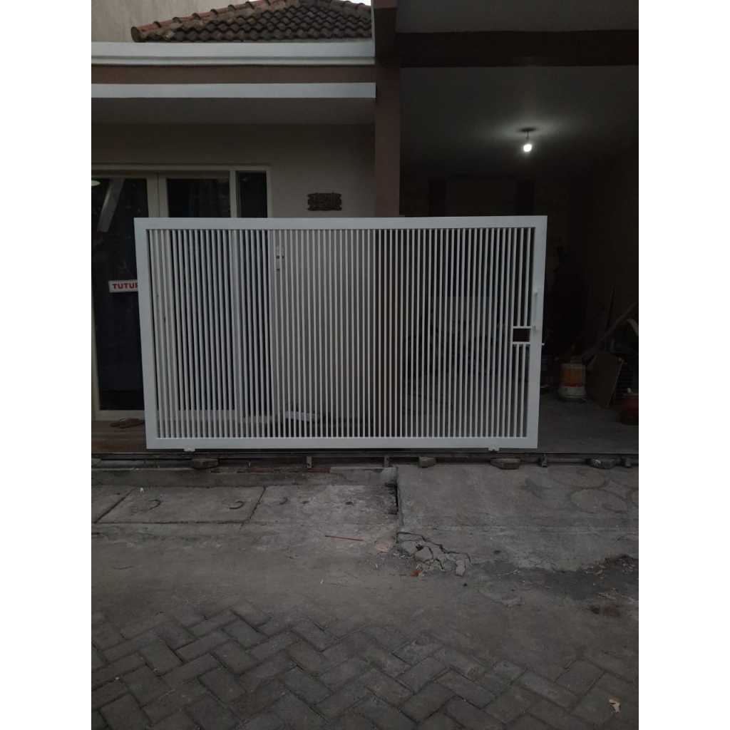 pagar minimalis bahan galvanis