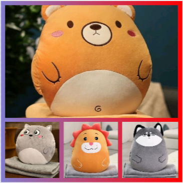 BONEKA HALUS LEMBUT Uy7 BONEKA HAMSTER BANTAL SELIMUT BALMUT ANJING DINO TEBAL