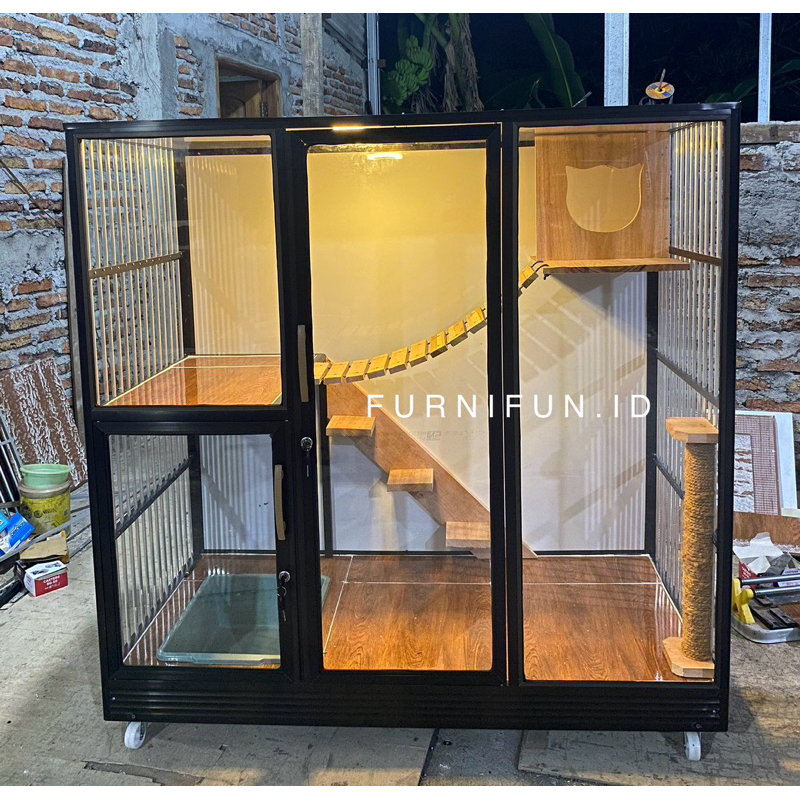 Kandang kucing premium / Kandang kucing aluminium