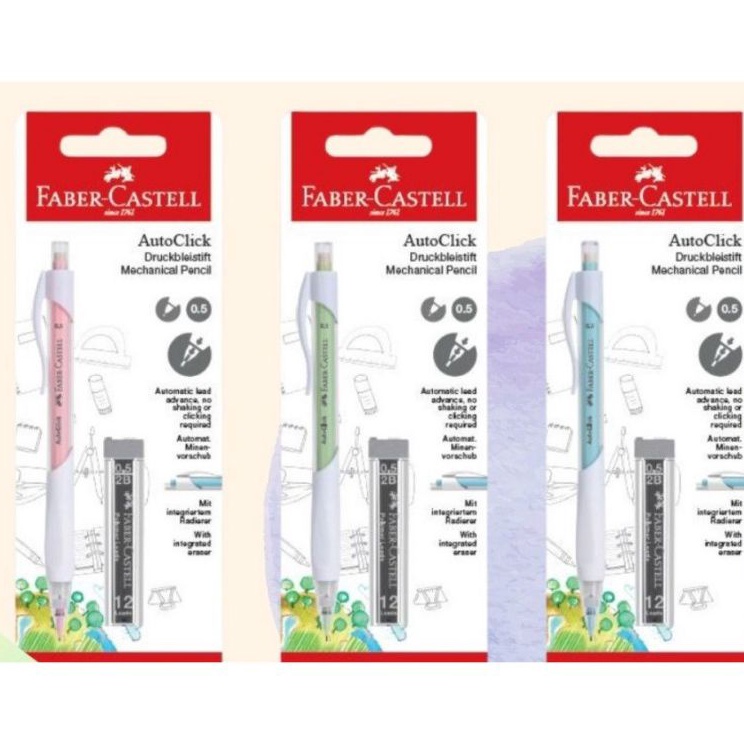 

Pensil Mekanik Faber Castell AUTOCLICK PASTEL 5 mm REFILL