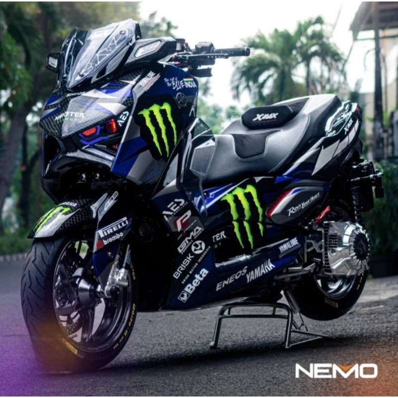 Windshield Kaki Xmax Connected Nemo