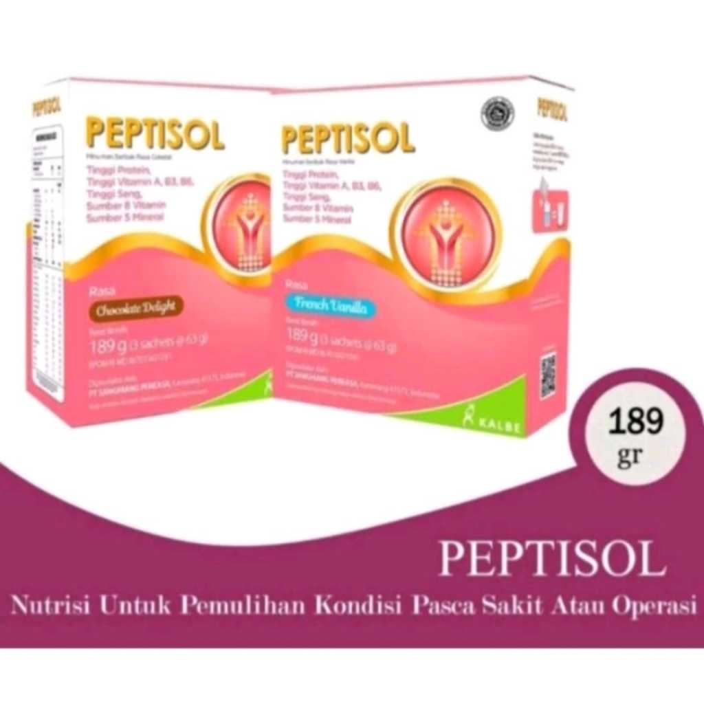 

Peptisol Vanila/Coklat 189gr