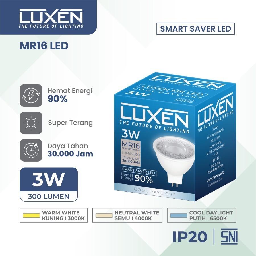 Luxen LED MR16 Series 3 Watt