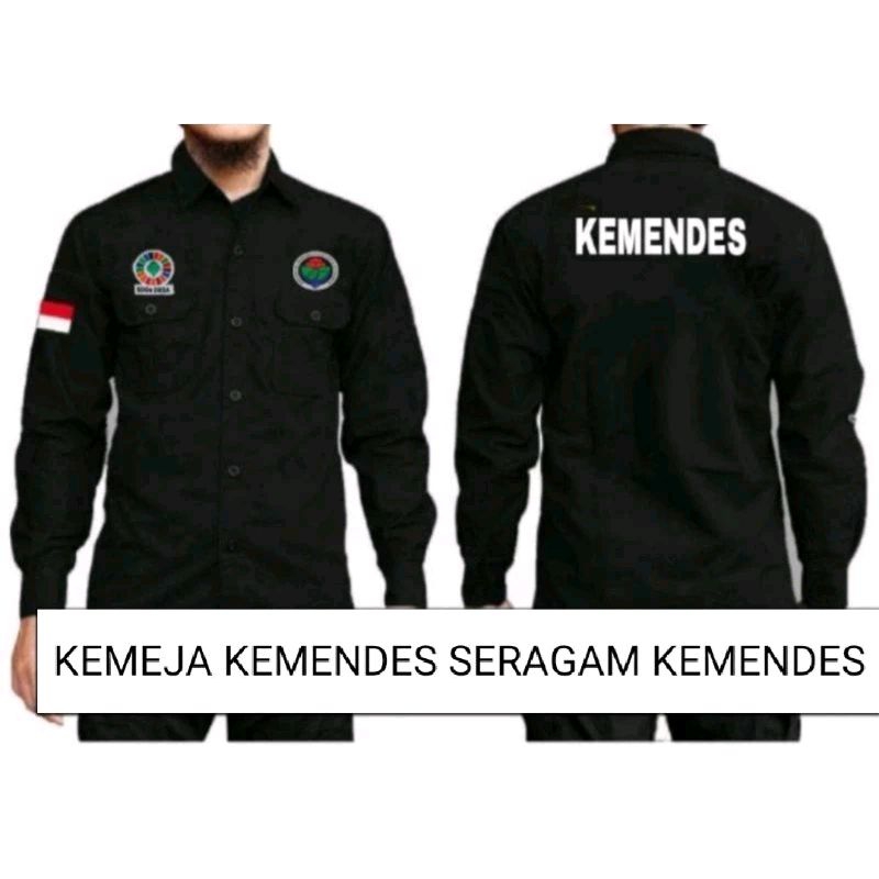 BIG SIZE KEMEJA KEMENDES BAJU PDH KEMENDES SERAGAM KEMENDES HEM KEMENDES.