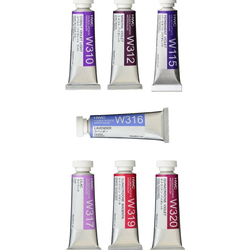

Holbein Artists VIOLET Watercolour Paint Kemasan Tube Ukuran 5ml 15ml 1 Original Peralatan Melukis Terlaris dari BAS Bali Art Supplies Jaka