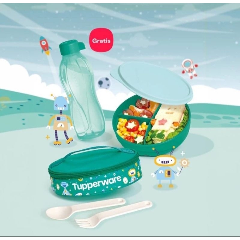 Tupperware Robot lunch set Unicron Lunch box Kotak makan anak