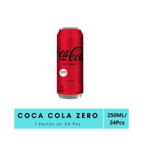 

COCA COLA ZERO 250ml (24's x 250ml) / 1 krat / Minuman Kaleng