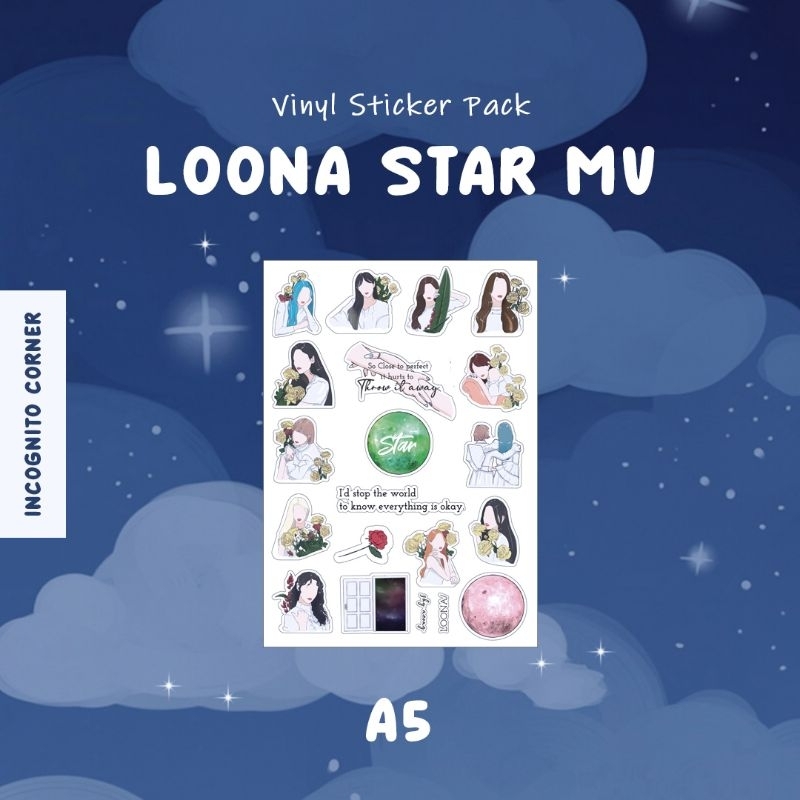

Sticker Pack_Stiker Vinyl_Stiker Loona_Orbit Star MV