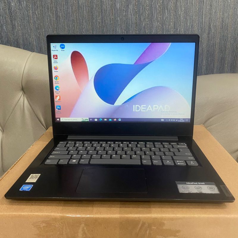 Laptop Lenovo S145, Intel Celeron - N4100, UHd Graphics 600, Ram 4/256Gb SSD, Slim, Lengkap, Black