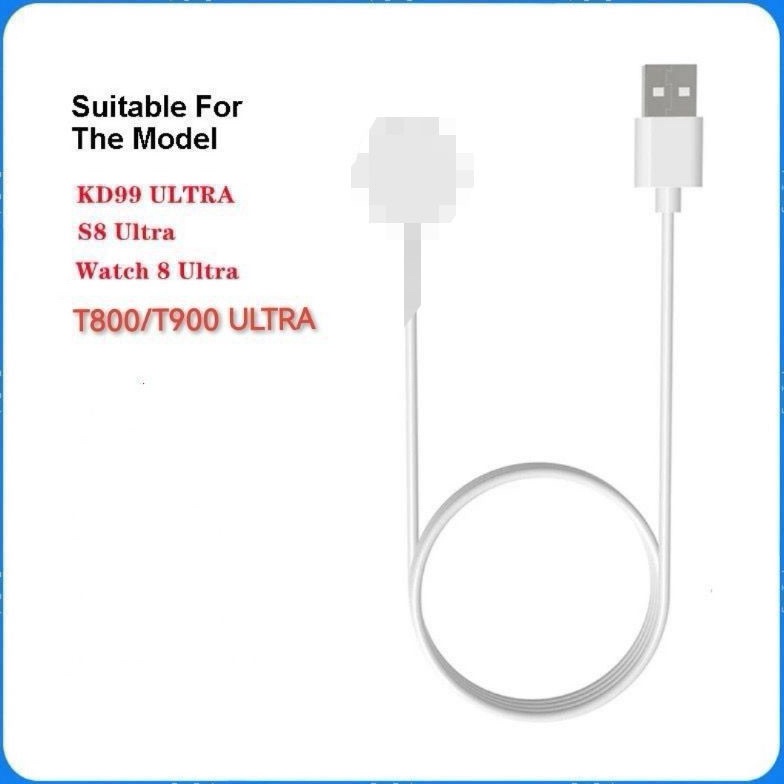 HEBOH Kabel Cas Charger Smartwatch Series 8 Ultra Magnetic T8 Ultra T9 ULTRA Z55 Ultra I8 Ultra K99 