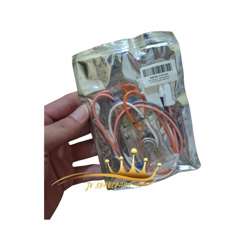 Sensor Bimetal Defrost Suhu Evaporator Fuse Kulkas Toshiba 2 Pintu Original