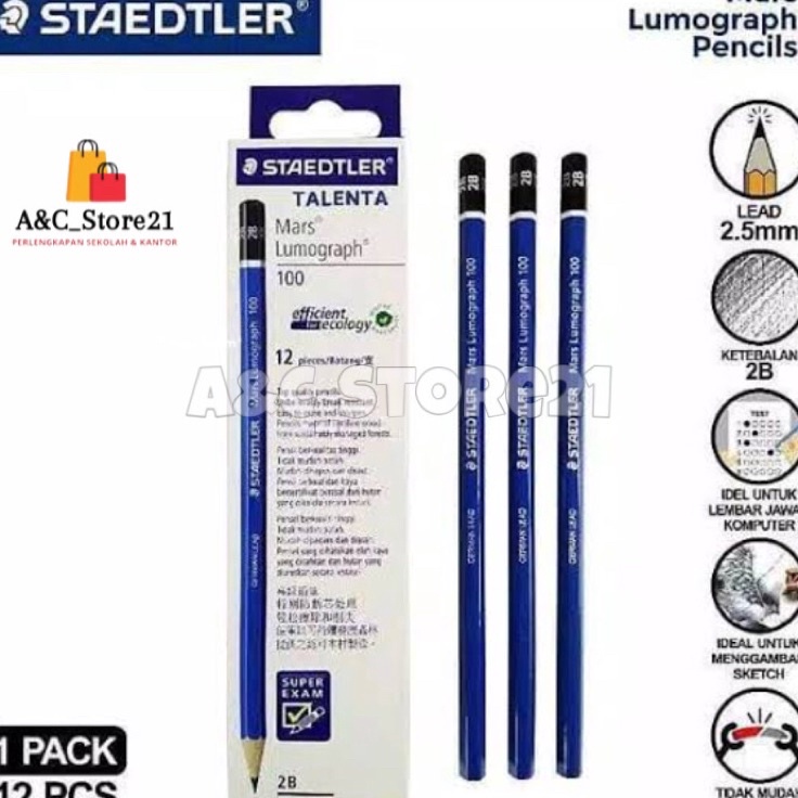 

Sale PENSIL 2B STEADTLER SATU PACK Isi 12 PCS