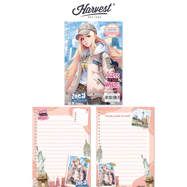 

Limitless Loose Leaf Kes Binder Harvest A5 Girls of The World New York