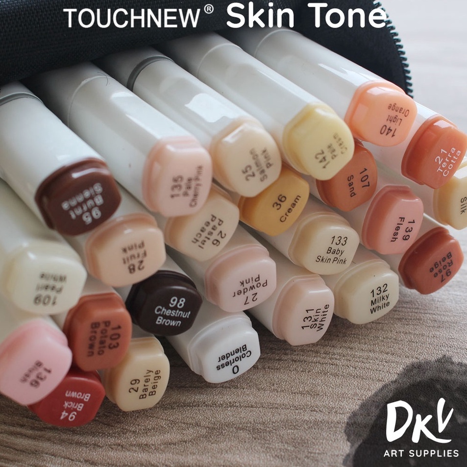 

Bayar Di Tempat Touchfive Touchnew Marker Spidol 12 24 Skin Colors Warna Kulit Twin Markers Brush Tip