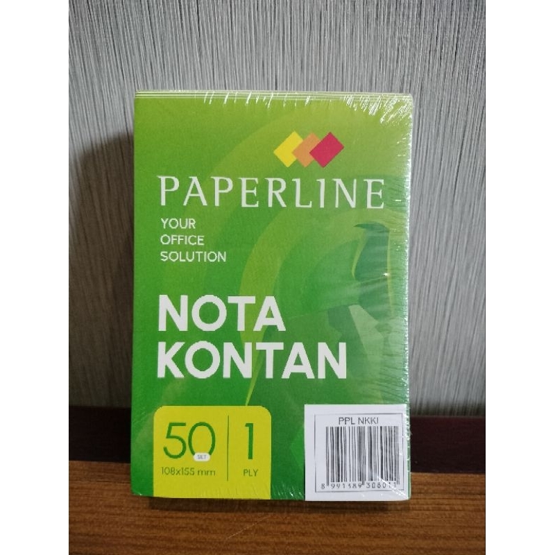 

Nota Kontan Paperline Kecil 1 ply (tidak rangkap/copy) (per 1 pcs)
