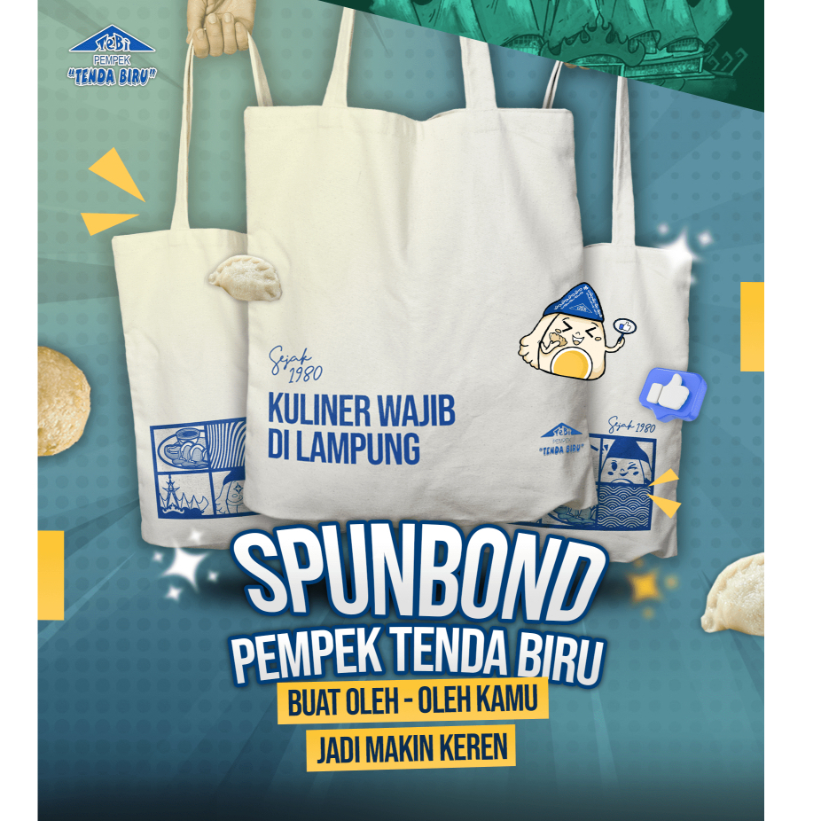 

Spunbond Pempek Tenda Biru
