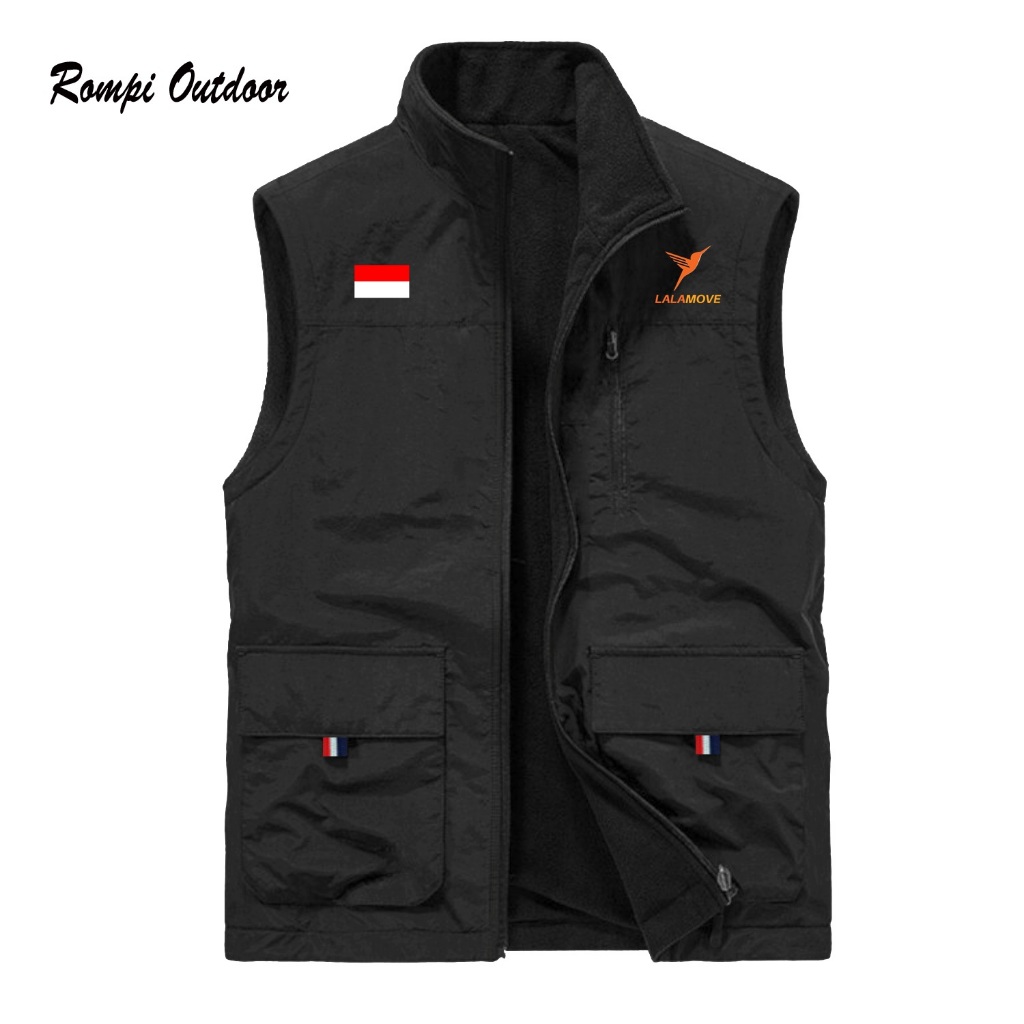 rompi parasut distro lalamove pria terbaru rompi zipper kasual pria lalamove custom rompi vest tasla