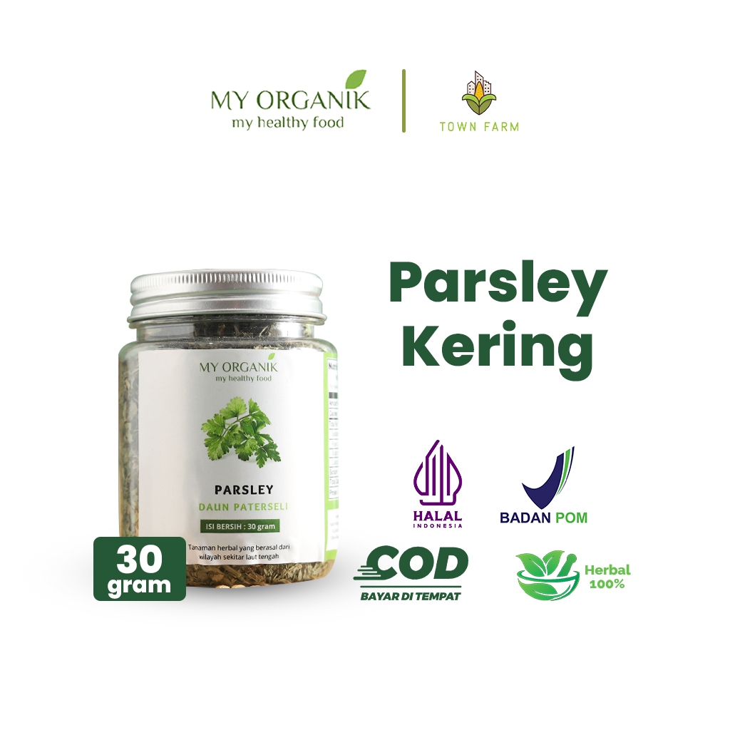 

My Organik Daun Parsley Kering Parsley Flakes Premium Quality Bumbu Dapur Bubuk