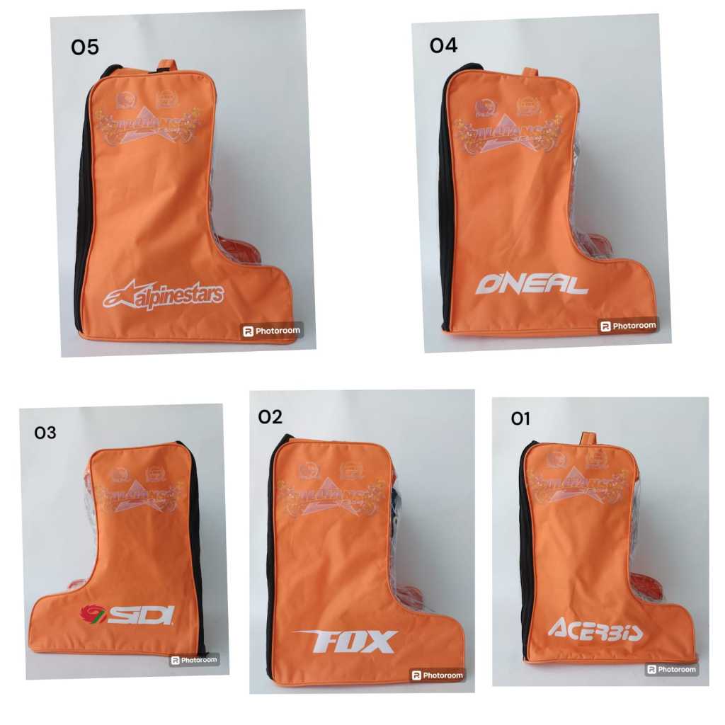 Tas sepatu tas sepatu tinggi tas sepatu roadrace tas sepatu boot ORANGE 05 04 03 02 01