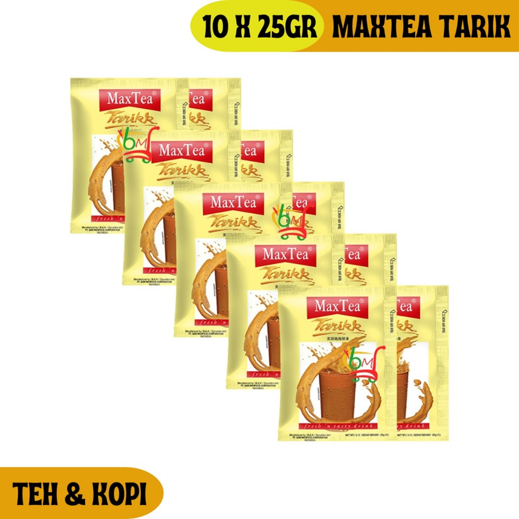 

Maxtea Teh Tarik Original Kemasan Renceng 10 Sachet