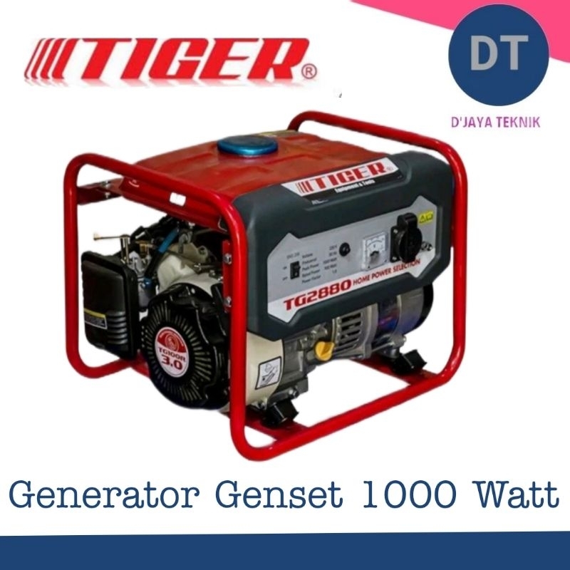 TIGER TG2880 Genset 1000 Watt Gasoline Generator TG - 2880