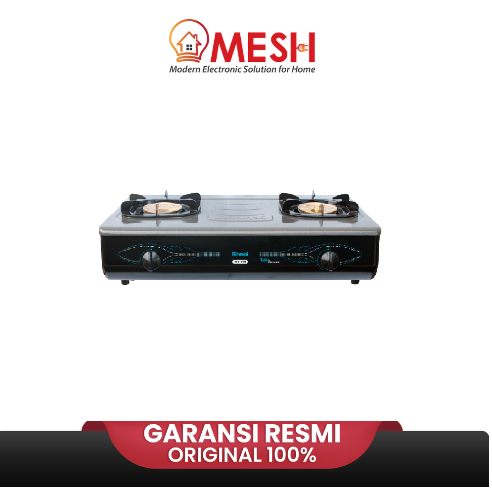 Rinnai Kompor Gas 2 Tungku - RI-712-TG-Kompor Gas-Original-New Arrival-Gas-Kompor Gas-Rinnai Kompor-