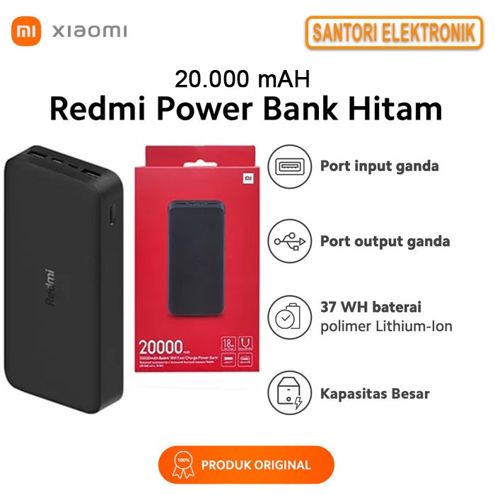 POWER BANK REDMI 20000MAH XIAOMI