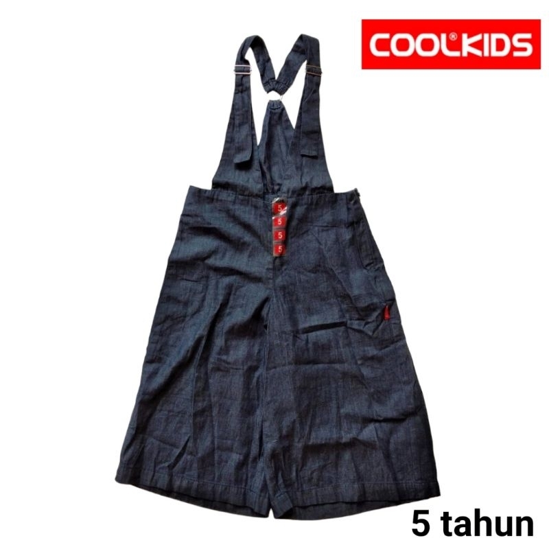 Overall anak perempuan Cool kids 5 tahun navy denim