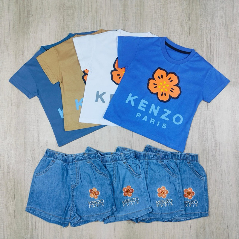 LS set kids gerbera flowers kenzo baffl (KENZO KIDS) rekomendasi usia 2-6 tahun