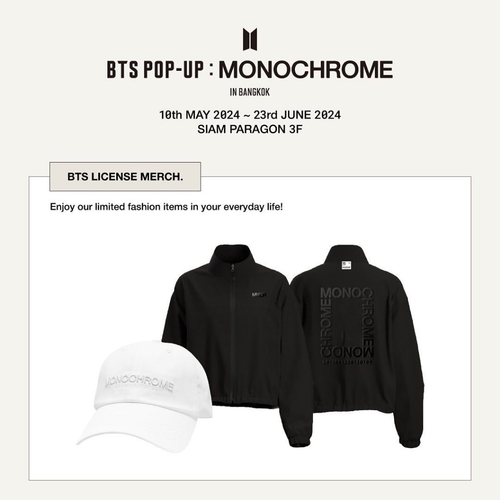 [READY STOCK] BTS POP UP MONOCHROME in Thailand Official Merch