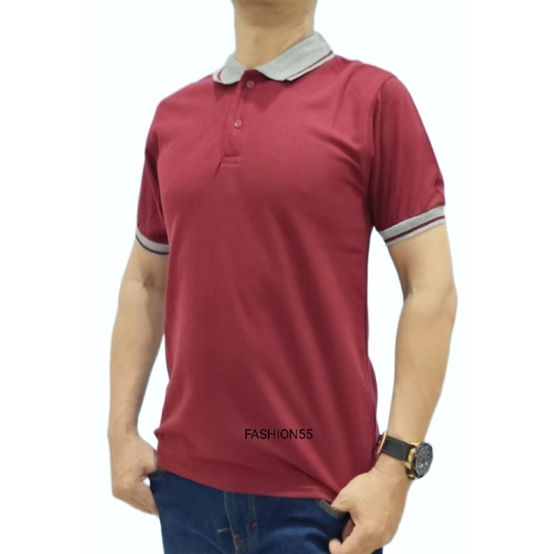 FASHION55 J2#kaos polo/kaos polos/t-shirt lengan/kaos lengan pendek/seragaman