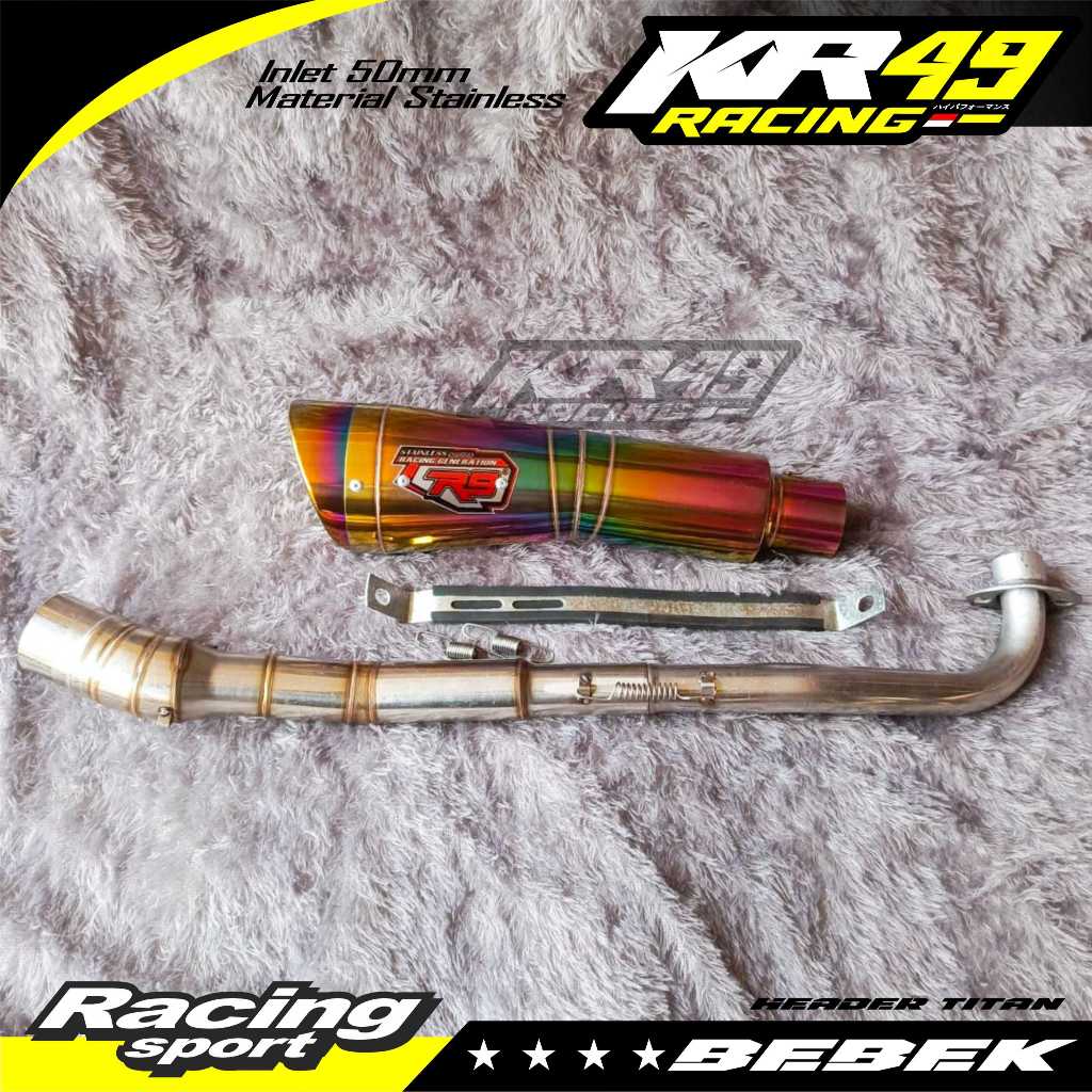 KNALPOT RACING R9 H2 PELANGI PNP REVO SUPRA VEGA R BLADE KARISMA ASTREA SHOGUN SMASH LEGENDA FORCE W