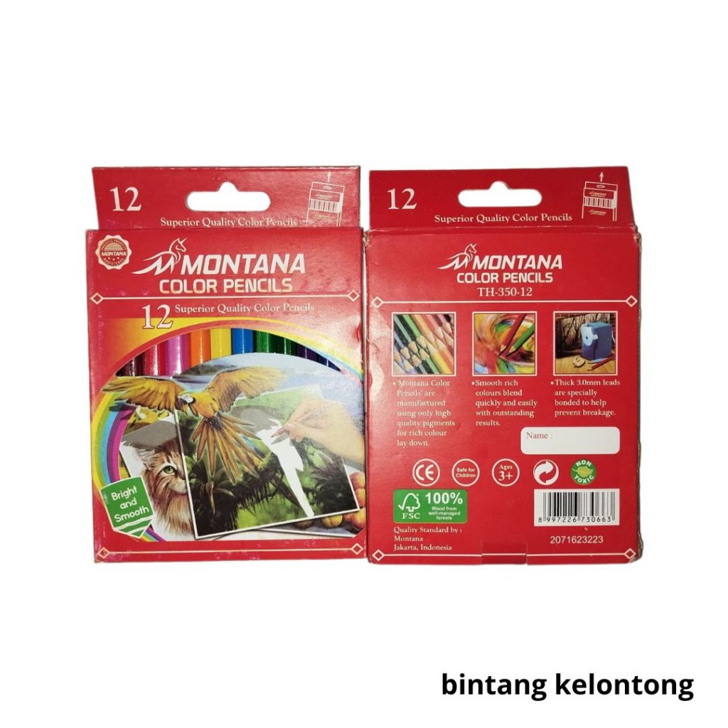 

Pensil Warna / Colour Pencil MONTANA Isi 12 Warna