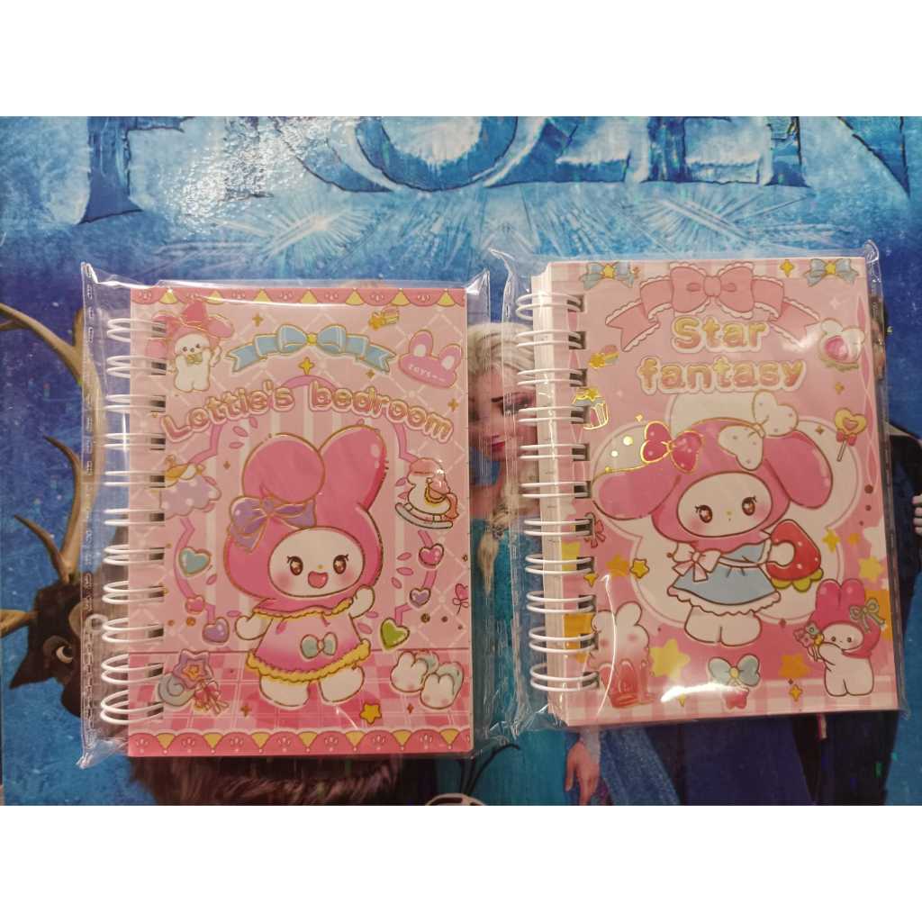 

NOTES SPIRAL SANRIO LETTIE'S KUROMI & MELODY (80 LEMBAR) / NOTEBOOK KARAKTER SANRIO FANCY