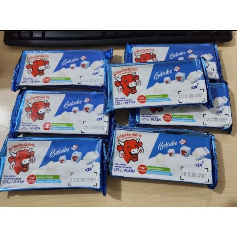 

BELCUBE Cheese One Bite laughing cow Keju MPASI Plain 24 cubes 125 gr