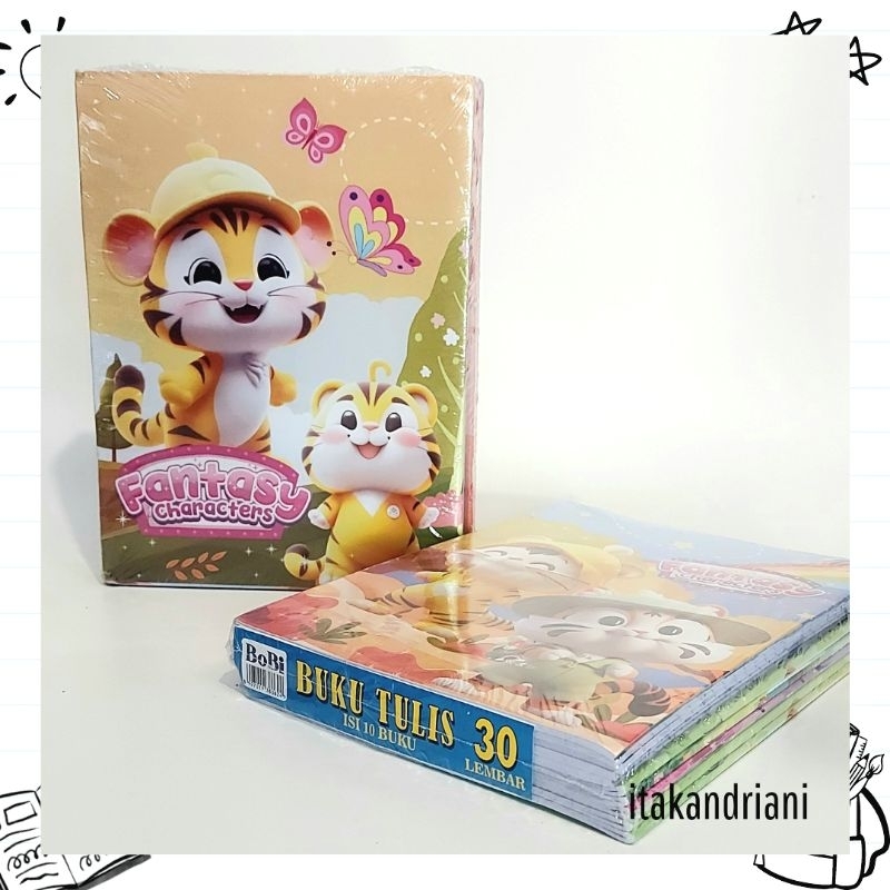 

Buku Tulis BOBI Murah isi 10 buku 30 lembar