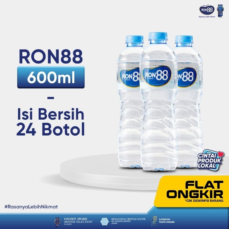 

Ron 88 Elite Air Mineral Botol 600 ml (24 Botol)