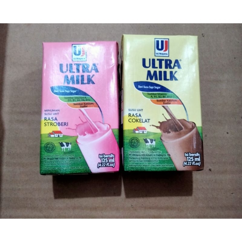 

Susu Ultramilk 125 ml Rasa Coklat / Rasa Stroberi/ Full Cream [ 1dus 40 kotak]