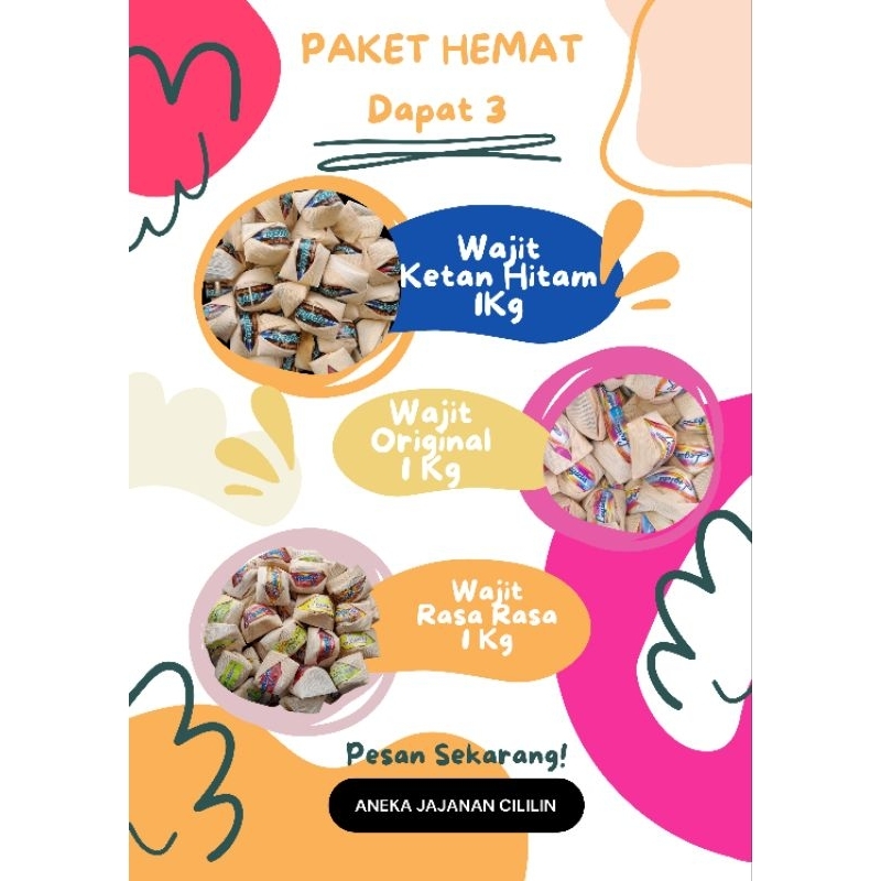 

WAJIT KETAN PAKET HEMAT 3 KG