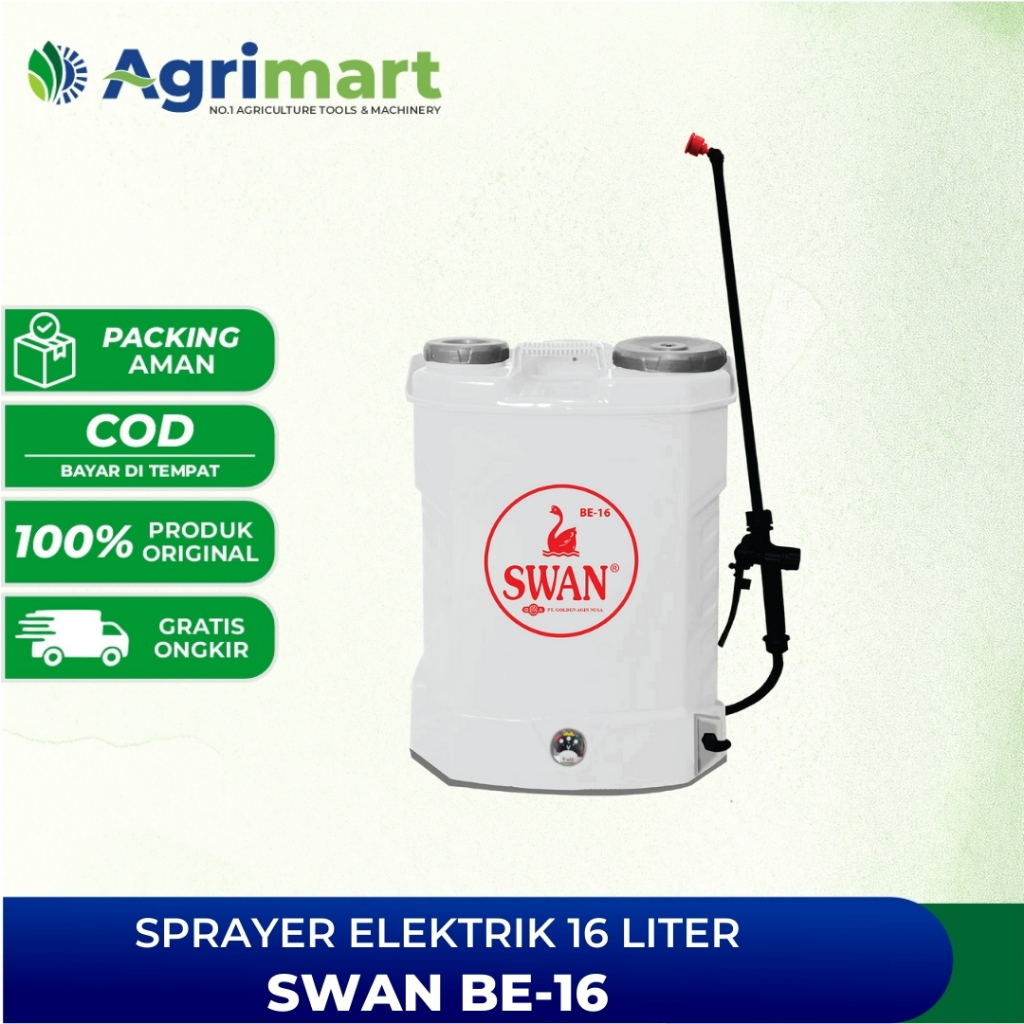 Sprayer Elektrik Swan BE-16 Alat Semprot Hama Tanaman 16 Lliter