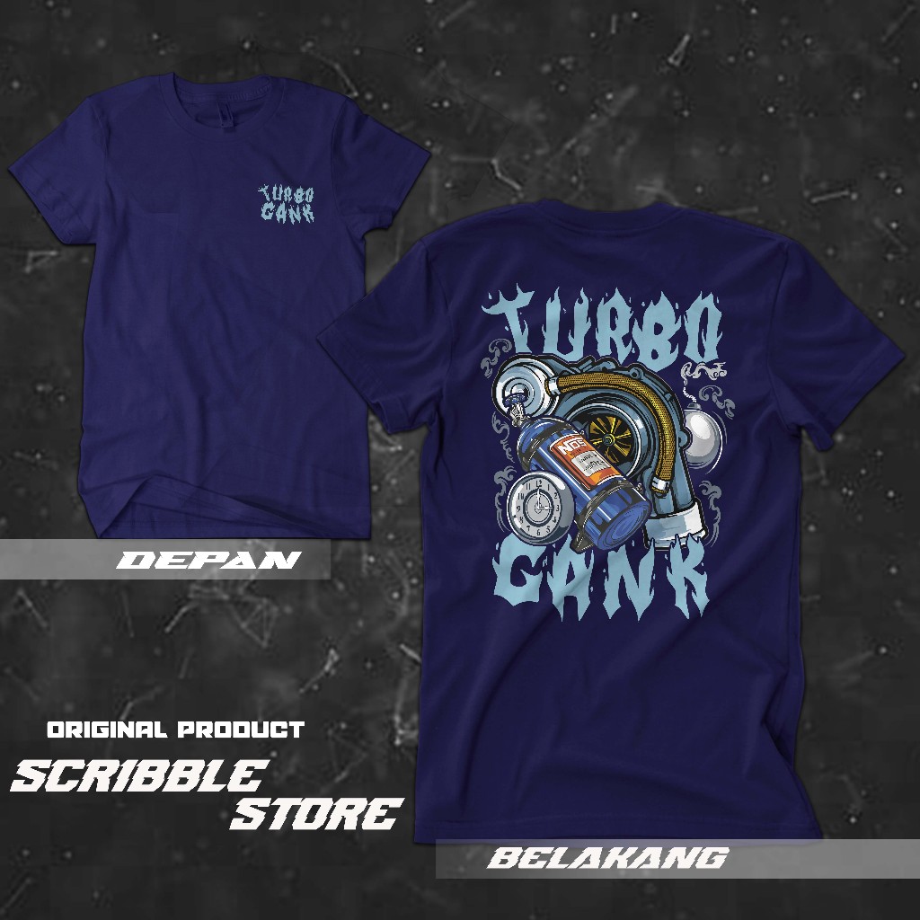 KAOS RACING MOBIL TURBO GANK ORIGINAL | KAOS MOBIL TURBO | KAOS BALAP GANK | BAJU TSHIRT DRIVE PREMI