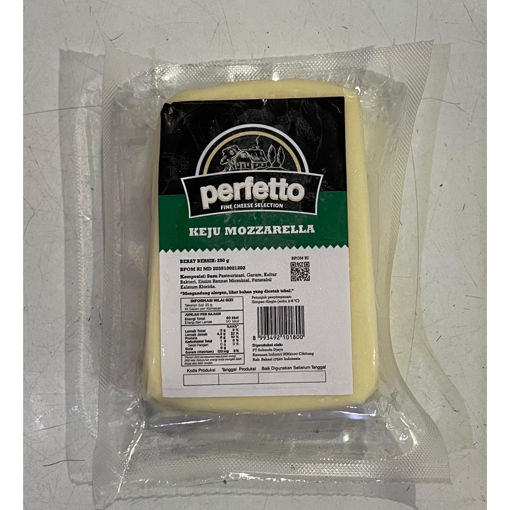 

Dijual Keju Mozarella Cheese Perfetto 25gr GosendGrab Onlyy M76