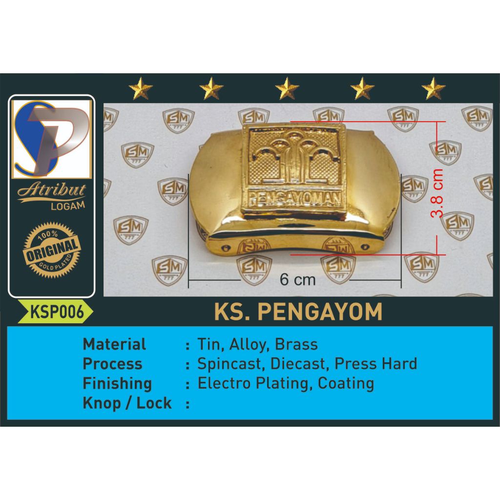 KEPALA SABUK/GESPER PENGAYOMAN KEMENKUMHAM