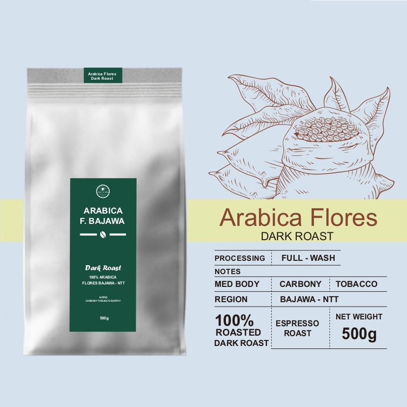 

KOPI ARABIKA DARK ROAST FLORES BAJAWA 500G